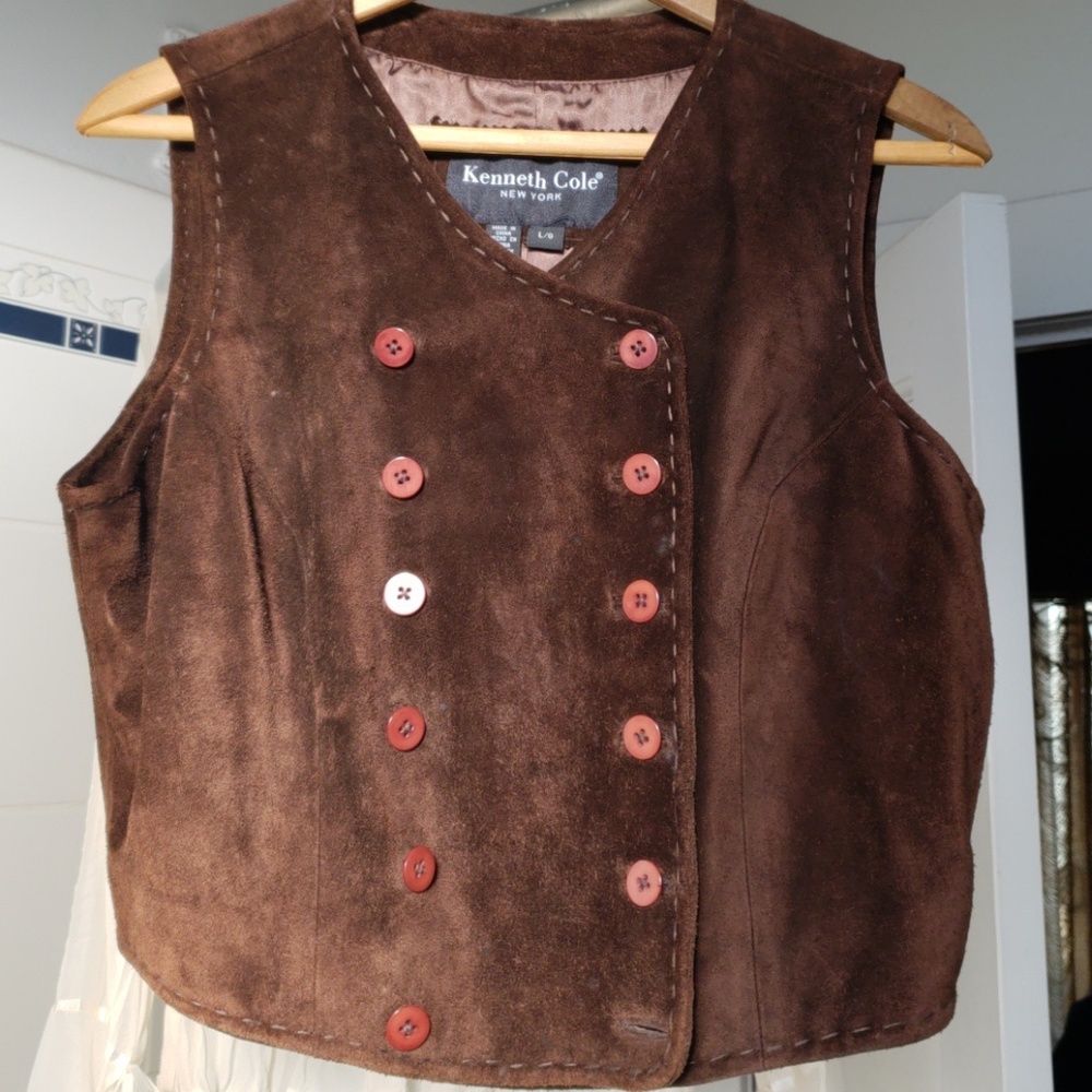 Kenneth Cole Suede vest